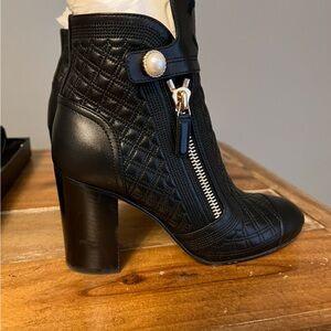 Chanel Lambskin Quilted Ankle Boots